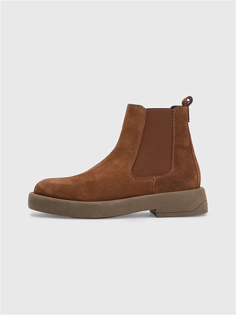 tommy hilfiger suede chelsea boot